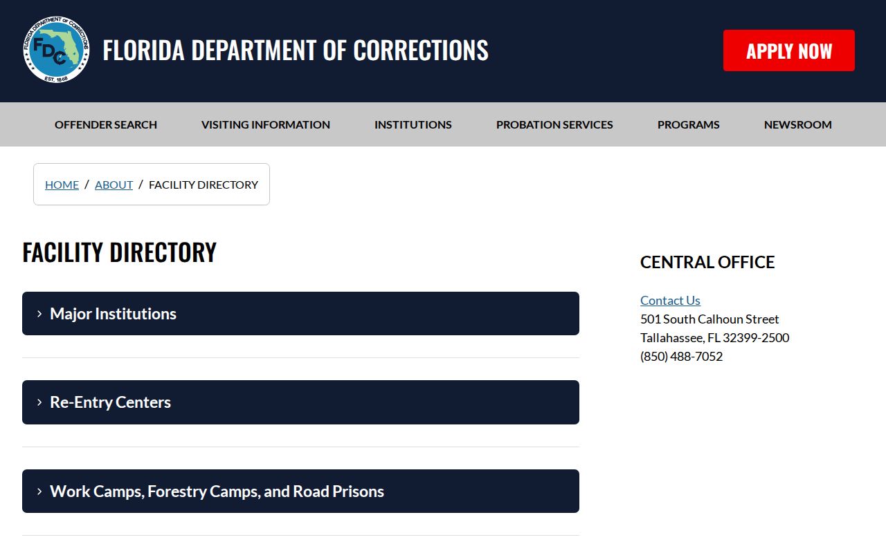 Turning Point Community Release Center male contract FDC directory entry
