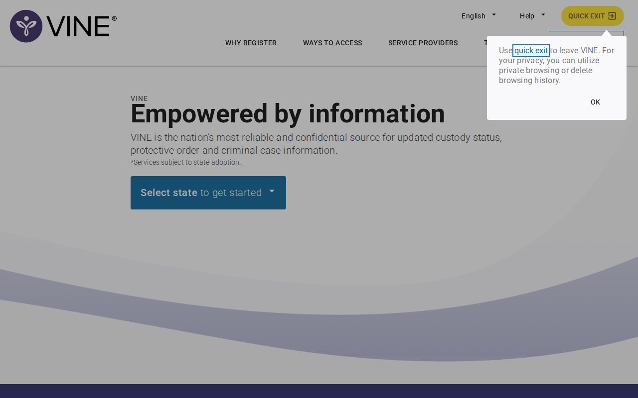 Broward County VINELink inmate search portal